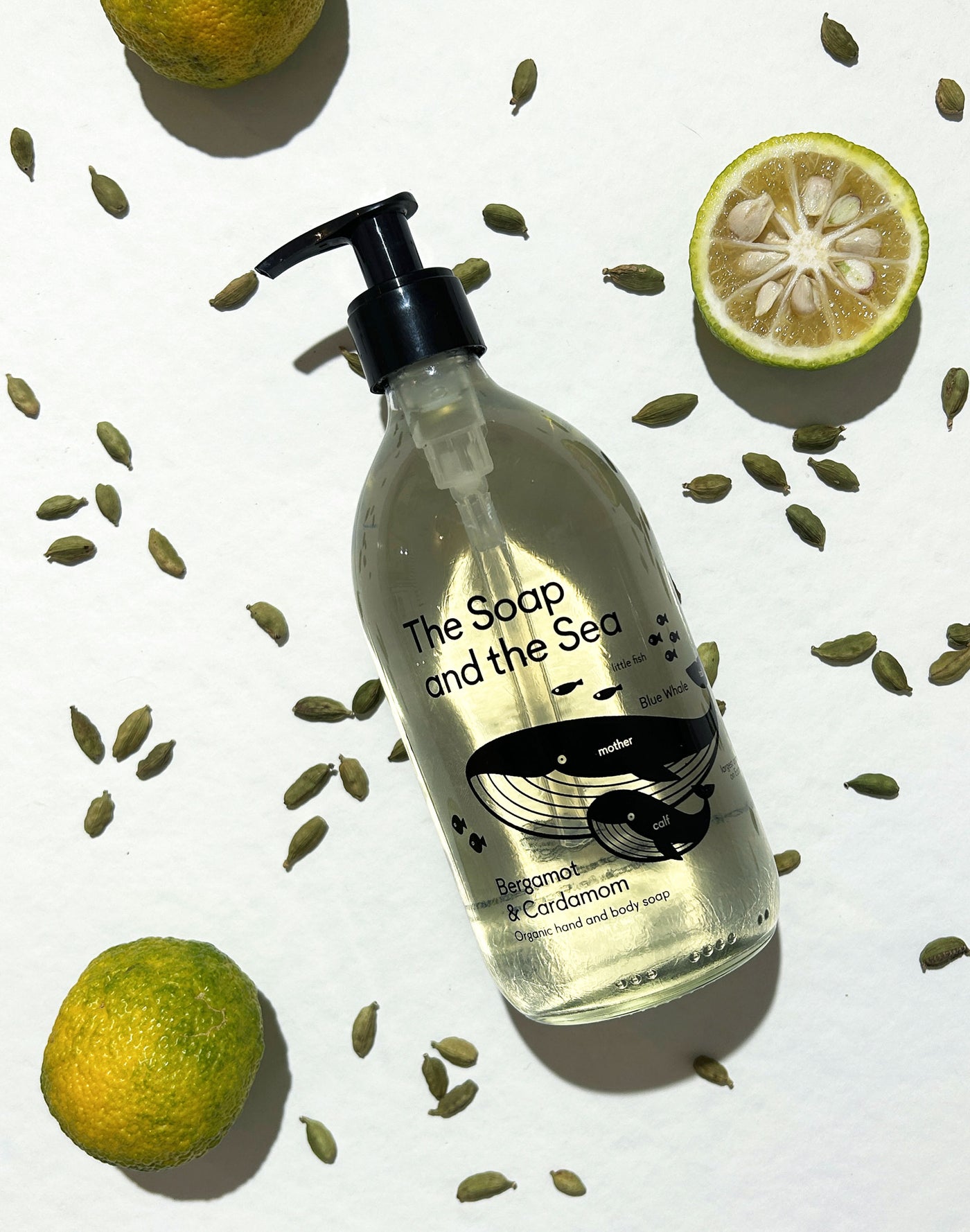 Bergamot & Cardamom Organic Liquid Soap